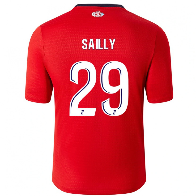 Danxen Dzieci Charlotte Sailly #29 Czerwony Biały Domowa Koszulka 2024/25 Koszulki Klubowe