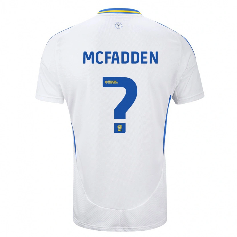 Danxen Dzieci Max Mcfadden #0 Biały Niebieski Domowa Koszulka 2024/25 Koszulki Klubowe