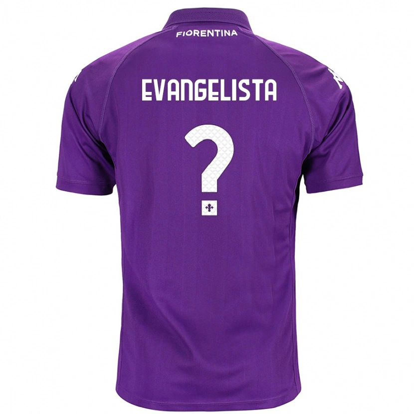 Danxen Dzieci Carlo Evangelista #0 Fioletowy Domowa Koszulka 2024/25 Koszulki Klubowe
