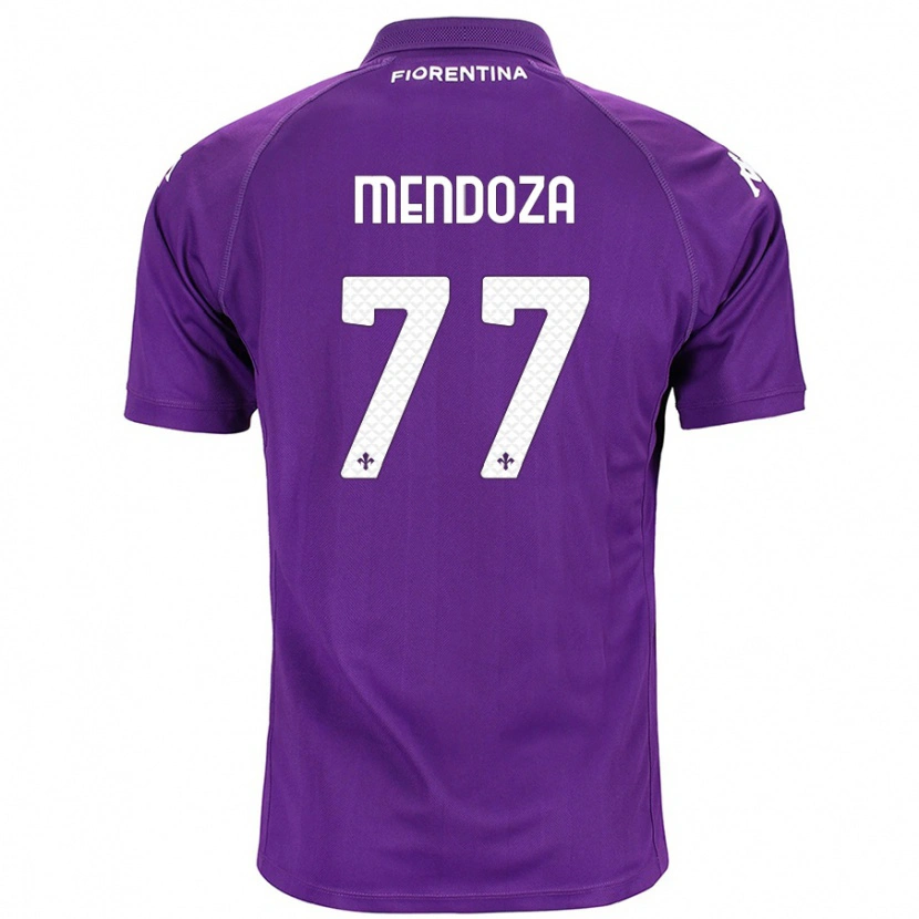 Danxen Dzieci William Mendoza #77 Fioletowy Domowa Koszulka 2024/25 Koszulki Klubowe
