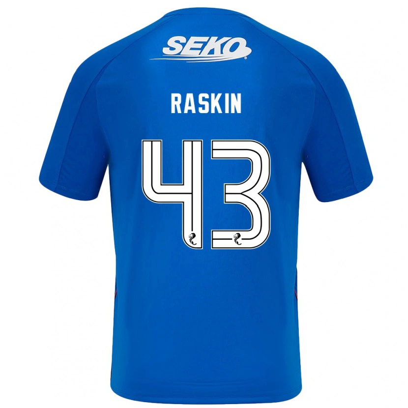 Danxen Dzieci Nicolas Raskin #43 Ciemnoniebieski Domowa Koszulka 2024/25 Koszulki Klubowe
