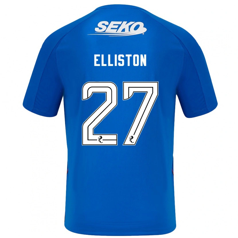 Danxen Dzieci Maddie Elliston #27 Ciemnoniebieski Domowa Koszulka 2024/25 Koszulki Klubowe