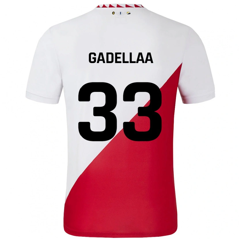 Danxen Dzieci Kevin Gadellaa #33 Biało-Czerwony Domowa Koszulka 2024/25 Koszulki Klubowe