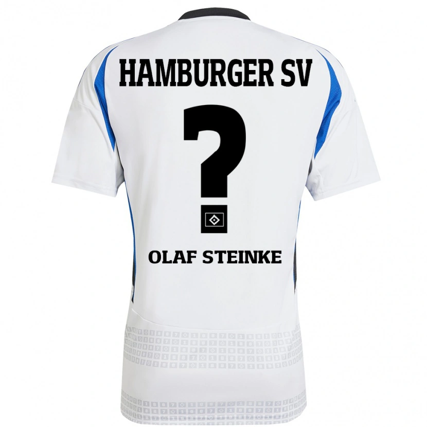 Danxen Dzieci Eric Olaf Steinke #0 Biały Niebieski Domowa Koszulka 2024/25 Koszulki Klubowe