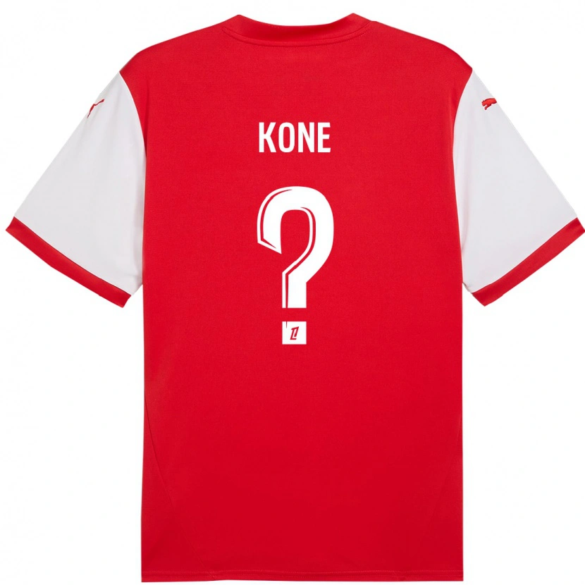 Danxen Dzieci Abdoul Koné #0 Czerwony Biały Domowa Koszulka 2024/25 Koszulki Klubowe