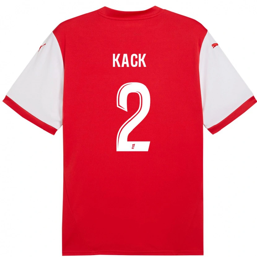 Danxen Dzieci Mathilde Kack #2 Czerwony Biały Domowa Koszulka 2024/25 Koszulki Klubowe