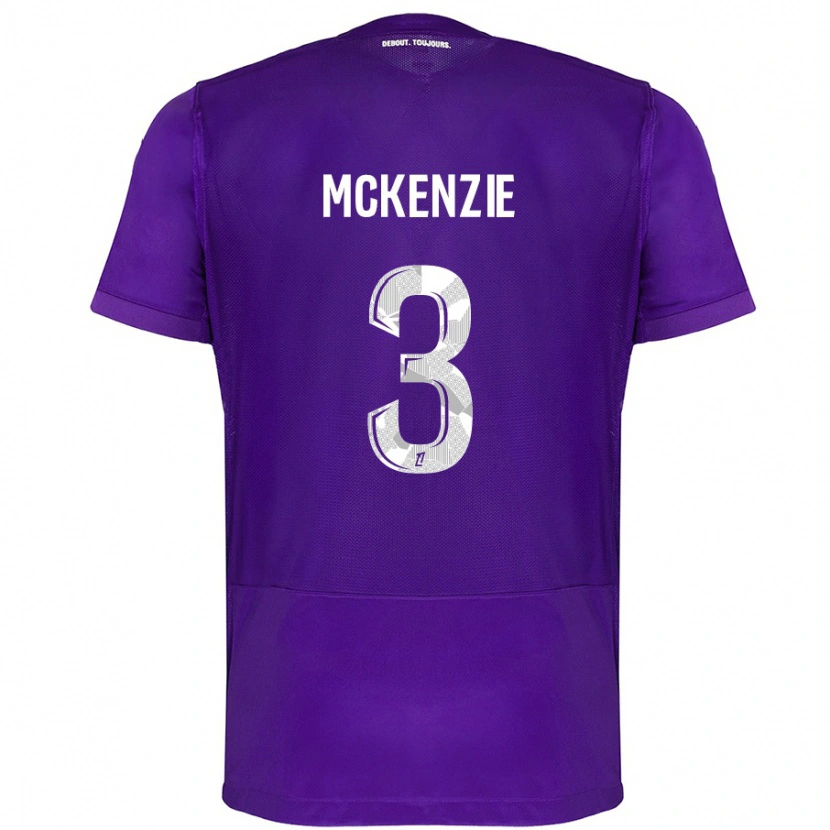 Danxen Dzieci Mark Mckenzie #3 Fioletowy Biały Domowa Koszulka 2024/25 Koszulki Klubowe