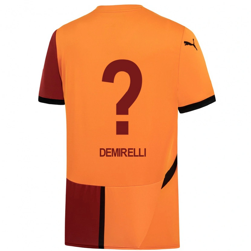 Danxen Dzieci Ahmet Demirelli #0 Żółty Czerwony Domowa Koszulka 2024/25 Koszulki Klubowe