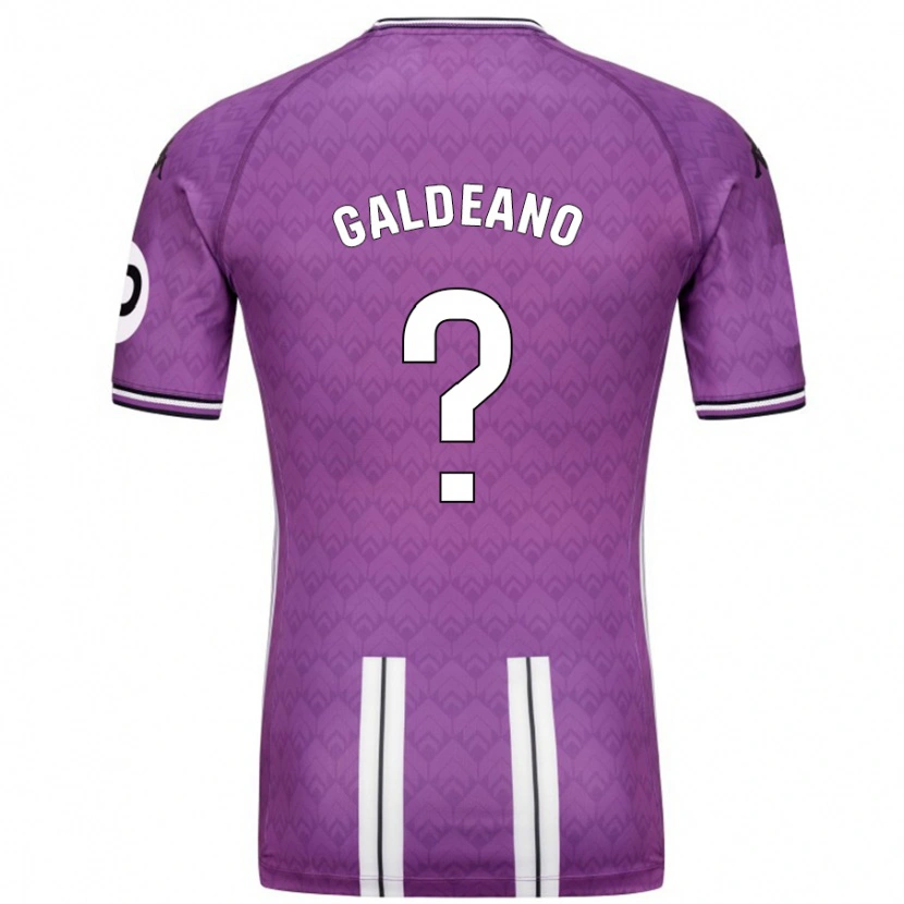 Danxen Dzieci Alejandro Galdeano #0 Fioletowy Biały Domowa Koszulka 2024/25 Koszulki Klubowe
