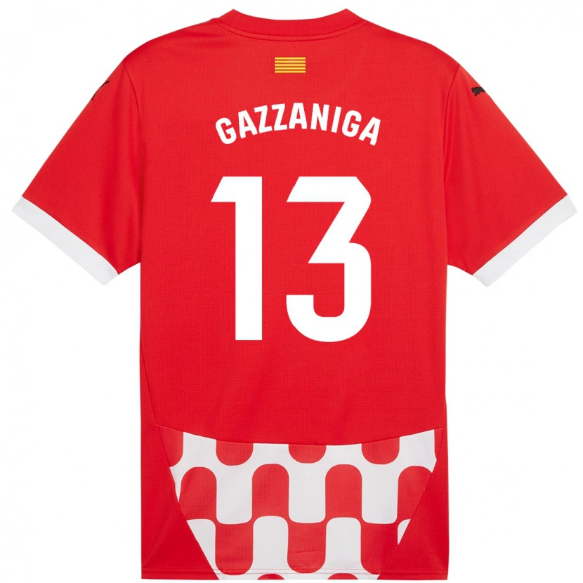 Danxen Dzieci Paulo Gazzaniga #13 Czerwony Biały Domowa Koszulka 2024/25 Koszulki Klubowe