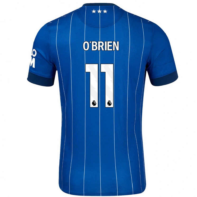 Danxen Dzieci Lucy O'brien #11 Granatowy Niebieski Domowa Koszulka 2024/25 Koszulki Klubowe