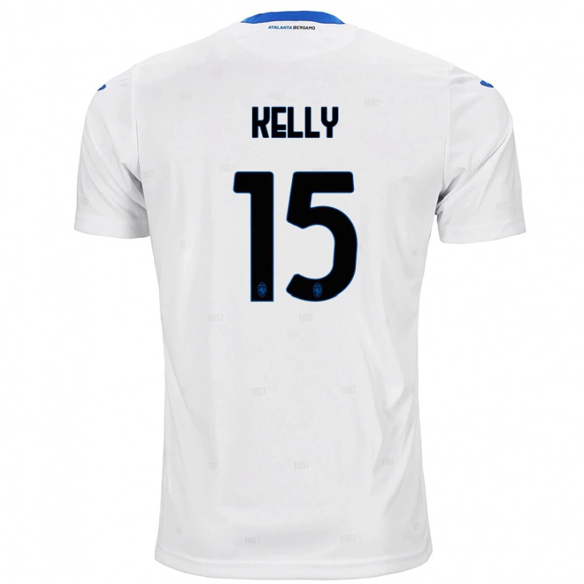 Danxen Dzieci Maegan Kelly #15 Biały Wyjazdowa Koszulka 2024/25 Koszulki Klubowe