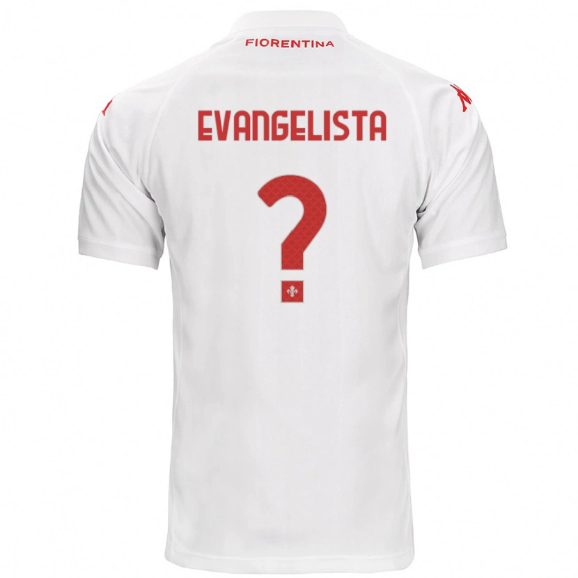 Danxen Dzieci Carlo Evangelista #0 Biały Wyjazdowa Koszulka 2024/25 Koszulki Klubowe