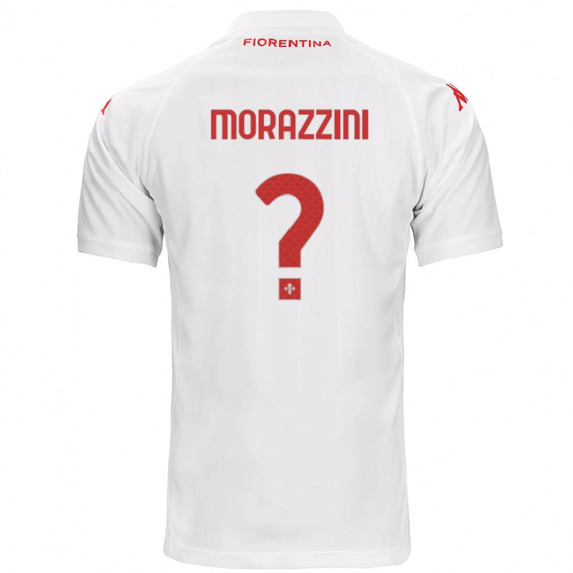 Danxen Dzieci Luigi Morazzini #0 Biały Wyjazdowa Koszulka 2024/25 Koszulki Klubowe
