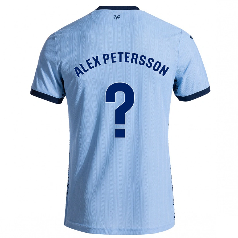 Danxen Dzieci Max Alex Petersson #0 Błękit Nieba Wyjazdowa Koszulka 2024/25 Koszulki Klubowe