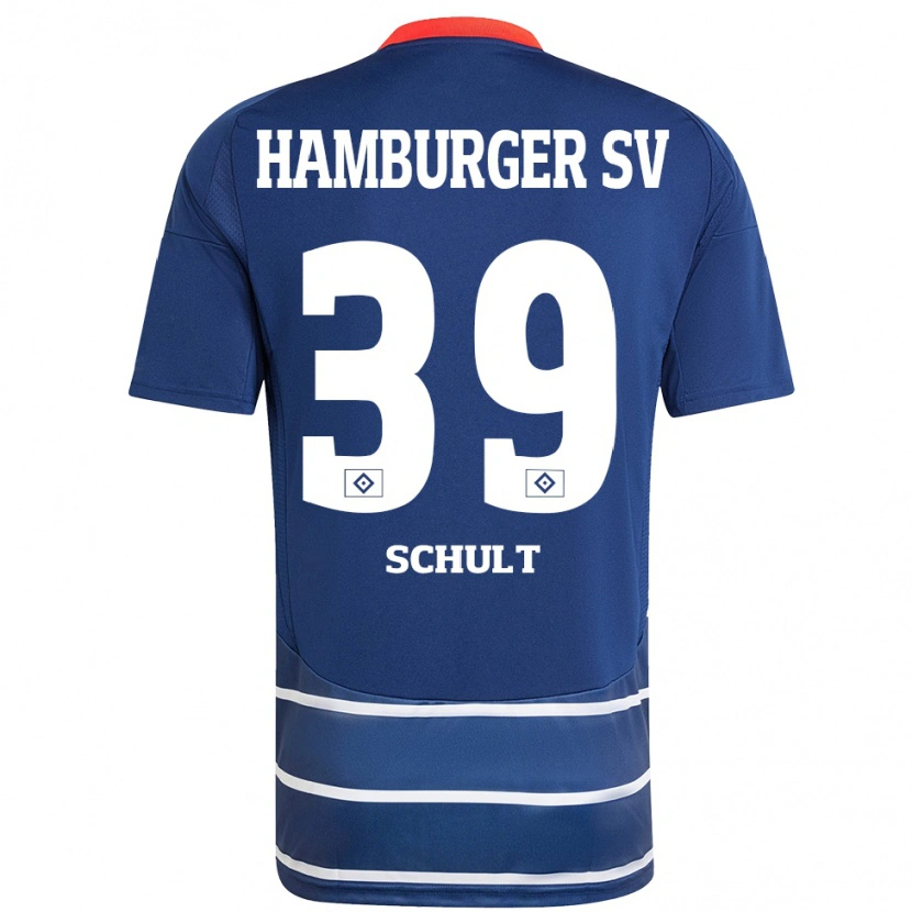 Danxen Dzieci Almuth Schult #39 Ciemnoniebieski Wyjazdowa Koszulka 2024/25 Koszulki Klubowe