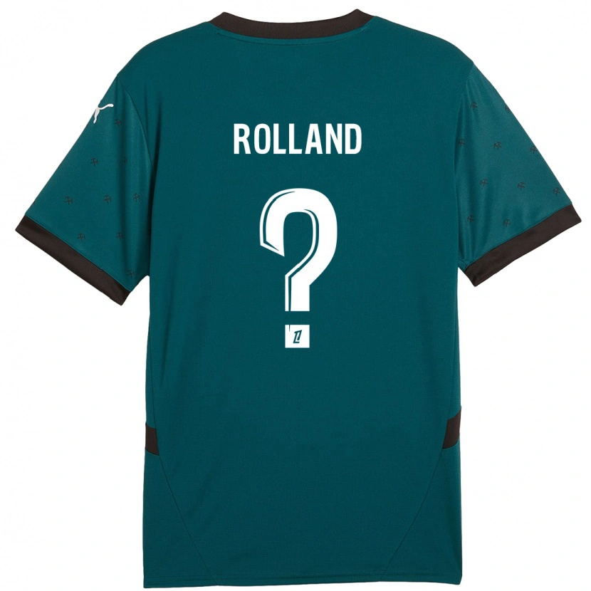 Danxen Dzieci Paul Rolland #0 Ciemnozielony Wyjazdowa Koszulka 2024/25 Koszulki Klubowe