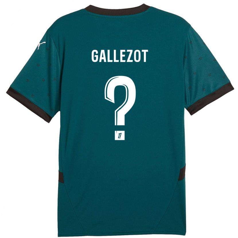 Danxen Dzieci Tim Gallezot #0 Ciemnozielony Wyjazdowa Koszulka 2024/25 Koszulki Klubowe