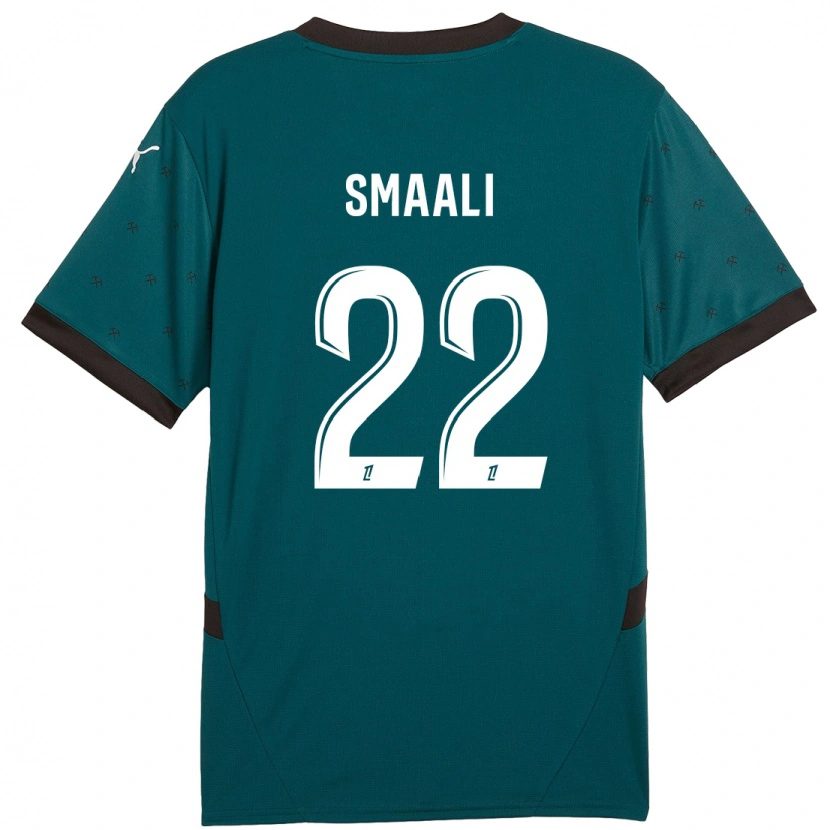 Danxen Dzieci Emma Smaali #22 Ciemnozielony Wyjazdowa Koszulka 2024/25 Koszulki Klubowe