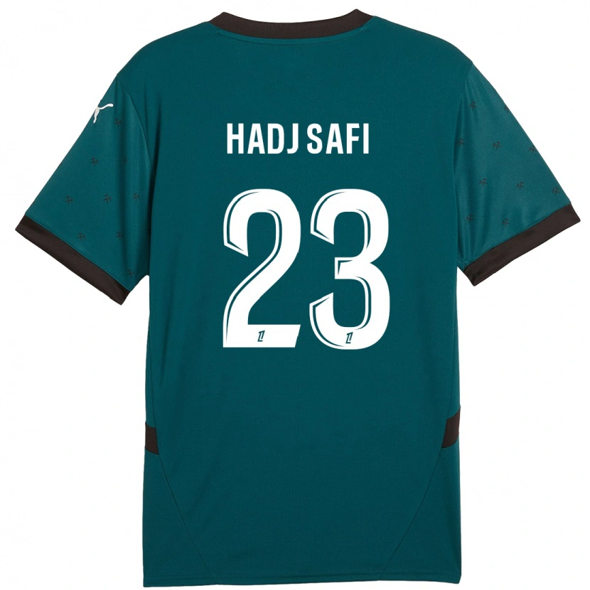 Danxen Dzieci Souhina Hadj Safi #23 Ciemnozielony Wyjazdowa Koszulka 2024/25 Koszulki Klubowe