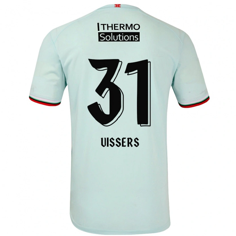 Danxen Dzieci Kiki Vissers #31 Jasnozielony Wyjazdowa Koszulka 2024/25 Koszulki Klubowe