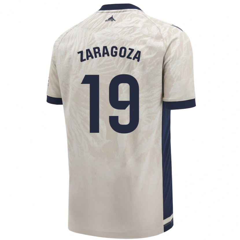 Danxen Dzieci Bryan Zaragoza #19 Jasnoszary Wyjazdowa Koszulka 2024/25 Koszulki Klubowe