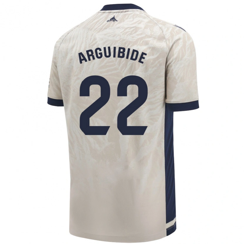 Danxen Dzieci Iñigo Arguibide #22 Jasnoszary Wyjazdowa Koszulka 2024/25 Koszulki Klubowe