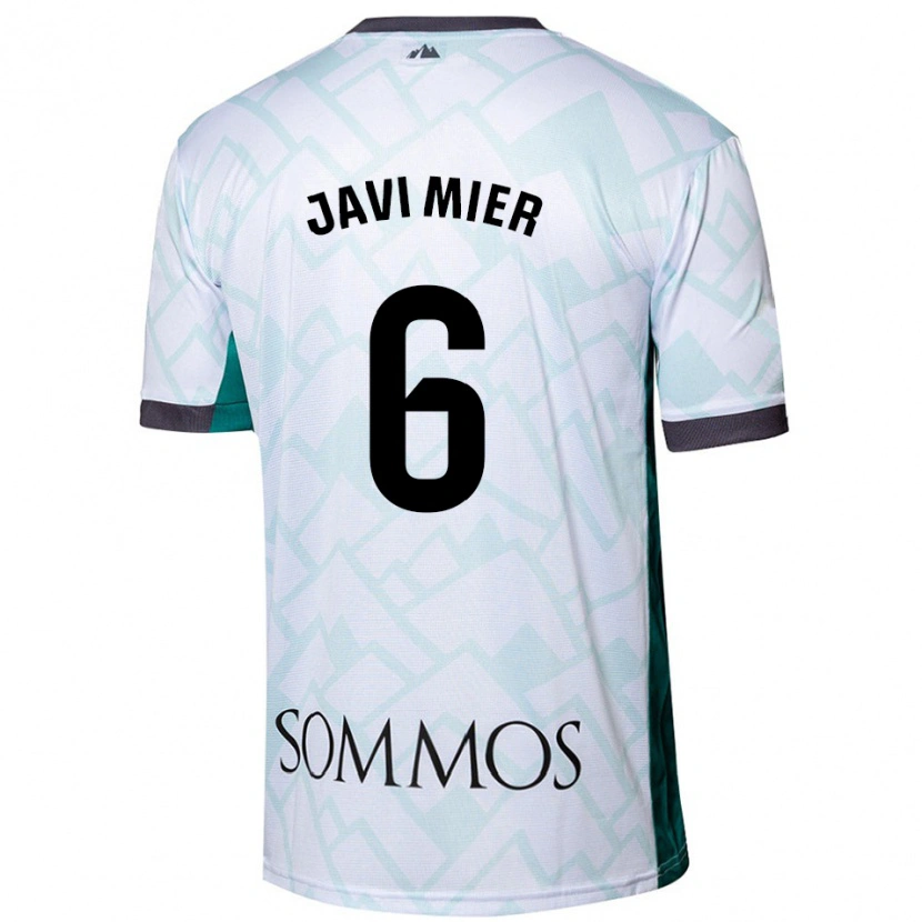Danxen Dzieci Javi Mier #6 Biały Zielony Wyjazdowa Koszulka 2024/25 Koszulki Klubowe