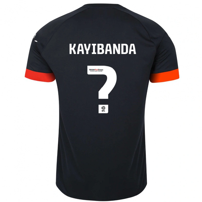 Danxen Dzieci Claude Kayibanda #0 Czarny Pomarańczowy Wyjazdowa Koszulka 2024/25 Koszulki Klubowe