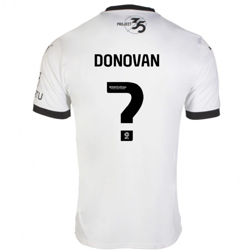 Danxen Dzieci Henry Donovan #0 Biały Czarny Wyjazdowa Koszulka 2024/25 Koszulki Klubowe