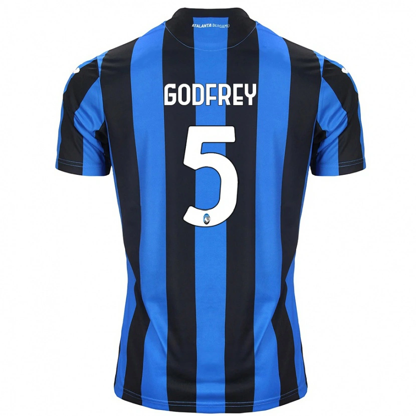 Danxen Męski Ben Godfrey #5 Niebiesko-Czarny Domowa Koszulka 2024/25 Koszulki Klubowe