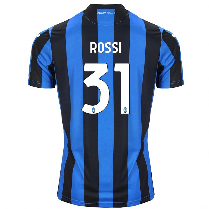 Danxen Męski Francesco Rossi #31 Niebiesko-Czarny Domowa Koszulka 2024/25 Koszulki Klubowe