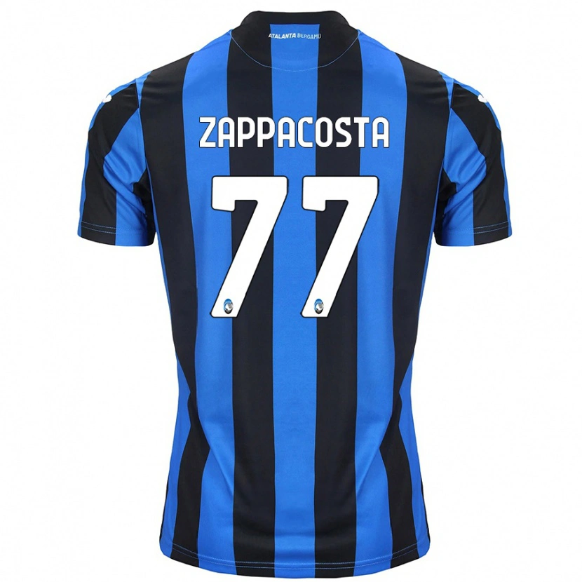 Danxen Męski Davide Zappacosta #77 Niebiesko-Czarny Domowa Koszulka 2024/25 Koszulki Klubowe