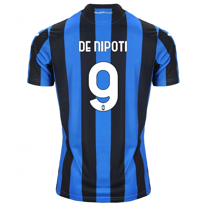 Danxen Męski Tommaso De Nipoti #9 Niebiesko-Czarny Domowa Koszulka 2024/25 Koszulki Klubowe