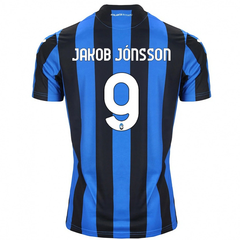 Danxen Męski Birkir Jakob Jónsson #9 Niebiesko-Czarny Domowa Koszulka 2024/25 Koszulki Klubowe