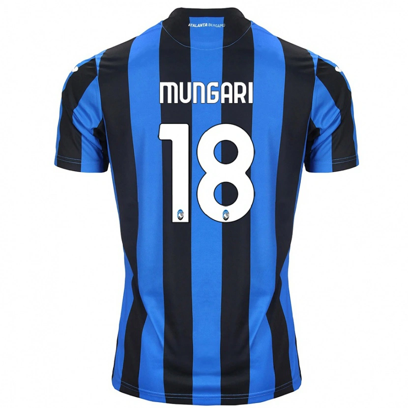 Danxen Męski Giuseppe Mungari #18 Niebiesko-Czarny Domowa Koszulka 2024/25 Koszulki Klubowe