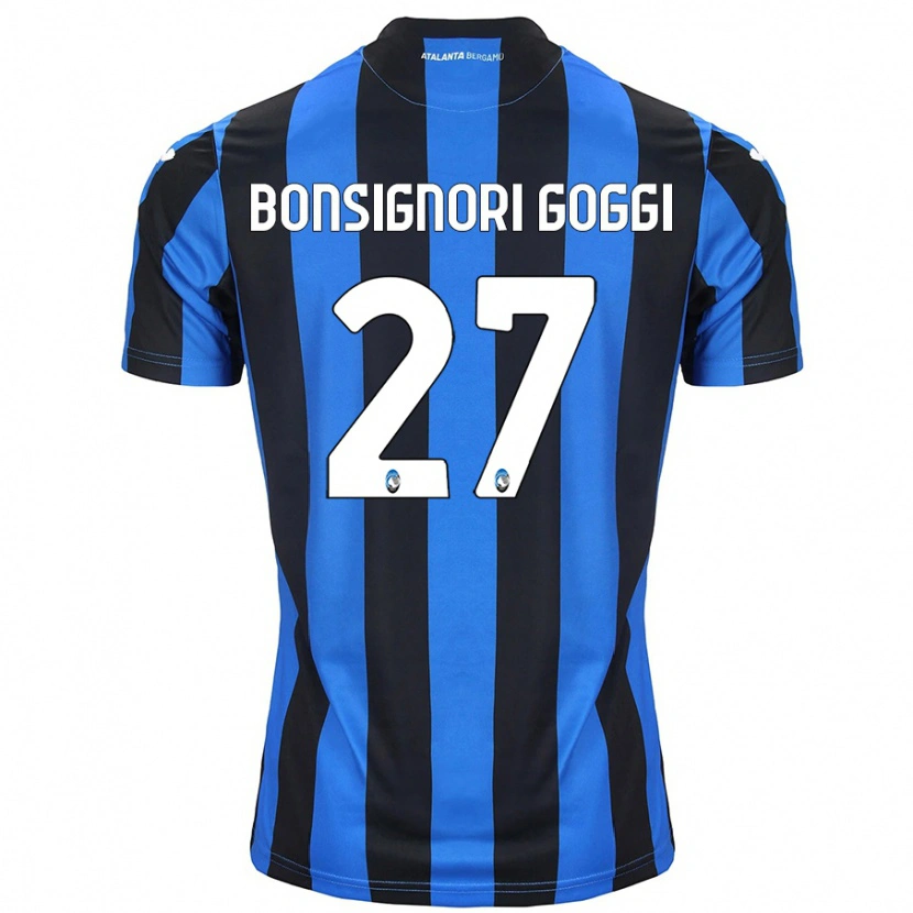 Danxen Męski Lorenzo Bonsignori Goggi #27 Niebiesko-Czarny Domowa Koszulka 2024/25 Koszulki Klubowe