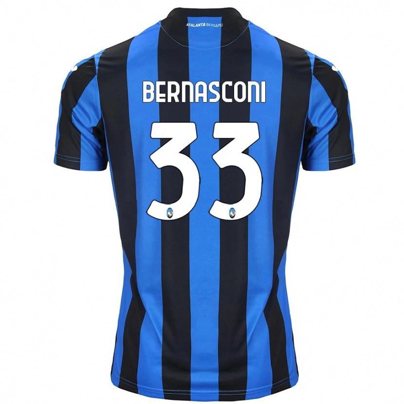 Danxen Męski Lorenzo Bernasconi #33 Niebiesko-Czarny Domowa Koszulka 2024/25 Koszulki Klubowe