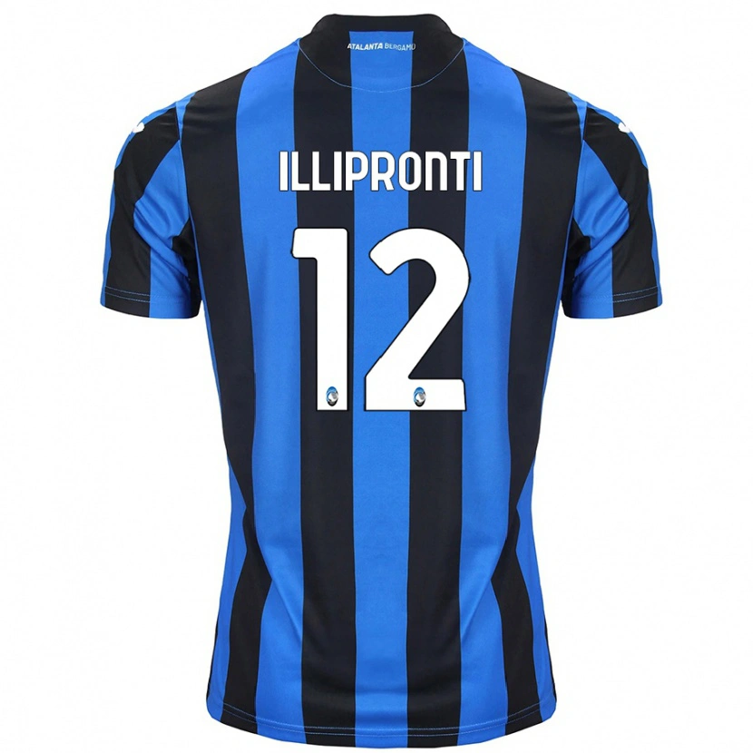 Danxen Męski Filippo Illipronti #12 Niebiesko-Czarny Domowa Koszulka 2024/25 Koszulki Klubowe