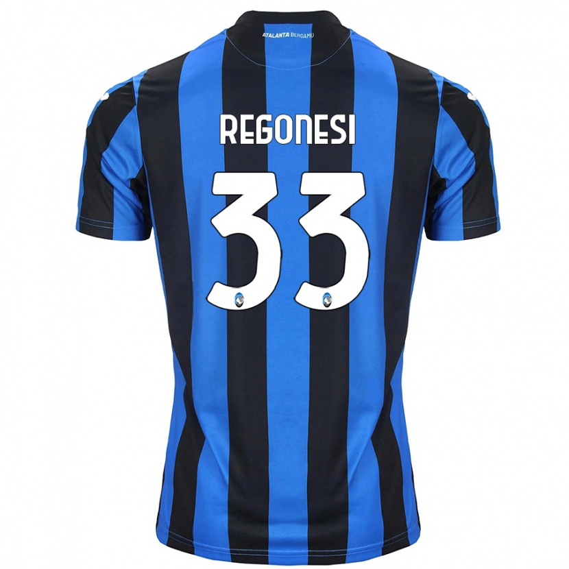Danxen Męski Iacopo Regonesi #33 Niebiesko-Czarny Domowa Koszulka 2024/25 Koszulki Klubowe