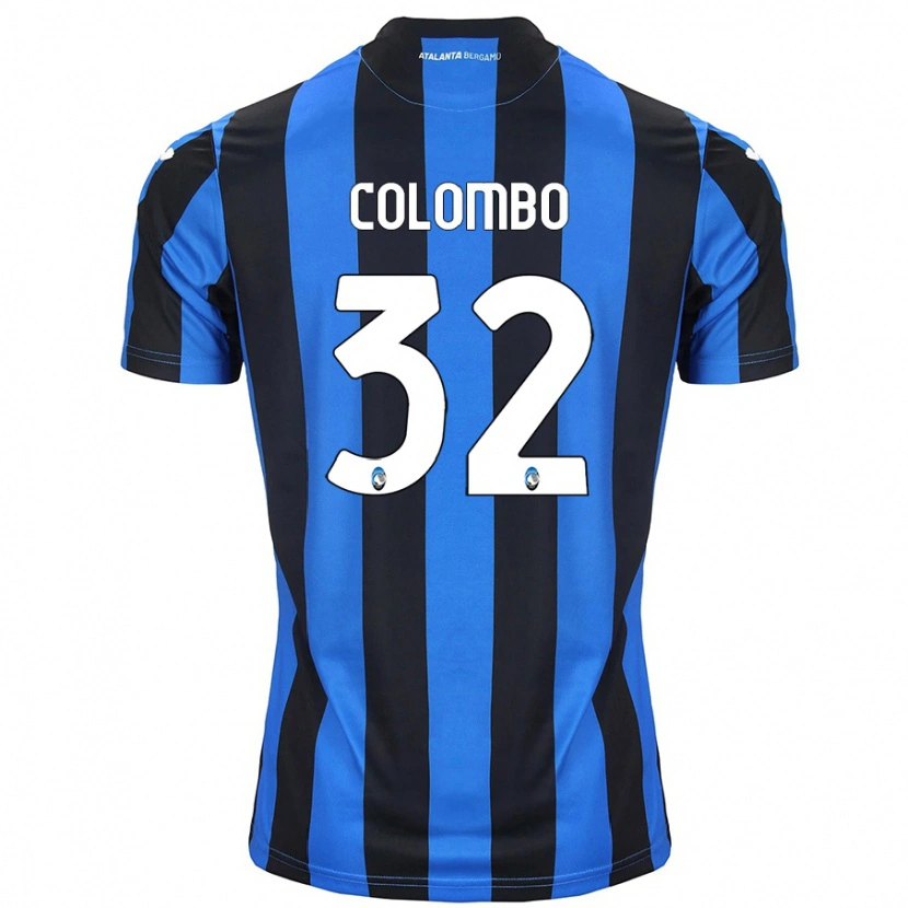 Danxen Męski Matteo Colombo #32 Niebiesko-Czarny Domowa Koszulka 2024/25 Koszulki Klubowe