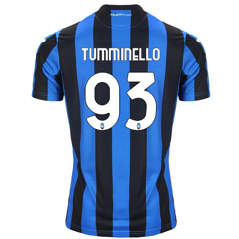 Danxen Męski Marco Tumminello #93 Niebiesko-Czarny Domowa Koszulka 2024/25 Koszulki Klubowe