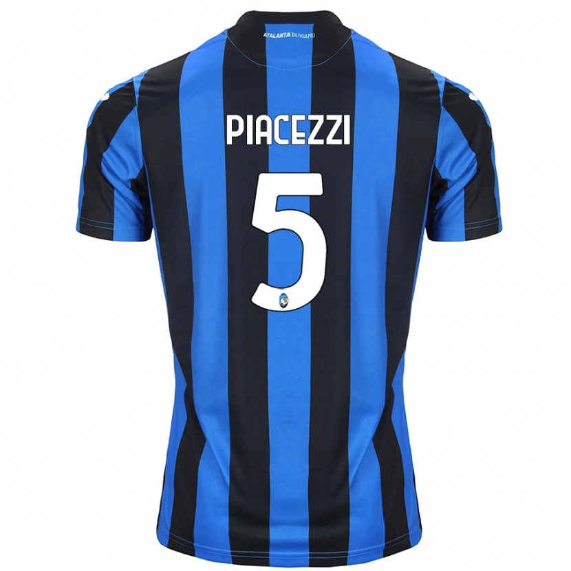 Danxen Męski Eleonora Piacezzi #5 Niebiesko-Czarny Domowa Koszulka 2024/25 Koszulki Klubowe