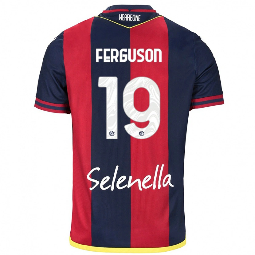 Danxen Męski Lewis Ferguson #19 Czerwony Królewski Niebieski Domowa Koszulka 2024/25 Koszulki Klubowe