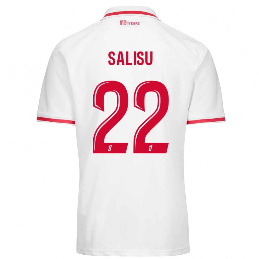 Danxen Męski Mohammed Salisu #22 Biały Czerwony Domowa Koszulka 2024/25 Koszulki Klubowe