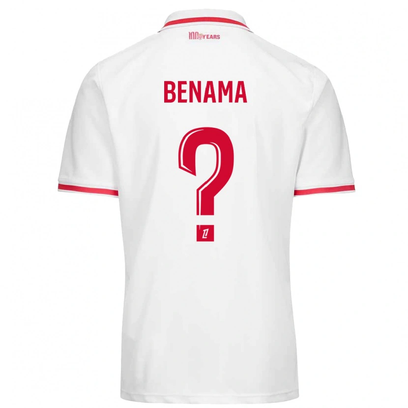 Danxen Męski Mayssam Benama #0 Biały Czerwony Domowa Koszulka 2024/25 Koszulki Klubowe