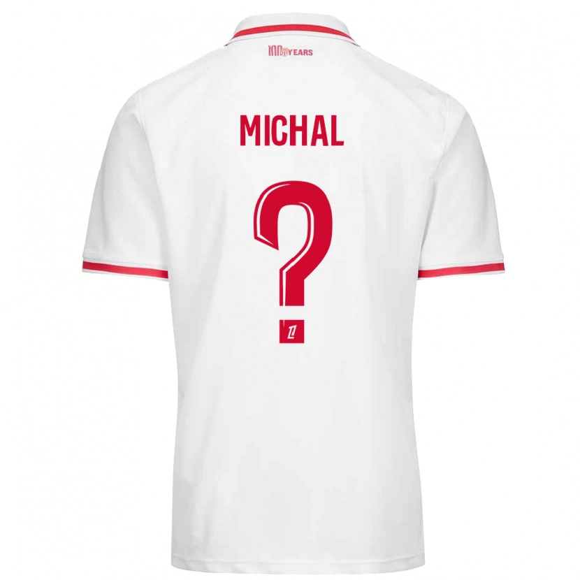 Danxen Męski Lucas Michal #0 Biały Czerwony Domowa Koszulka 2024/25 Koszulki Klubowe