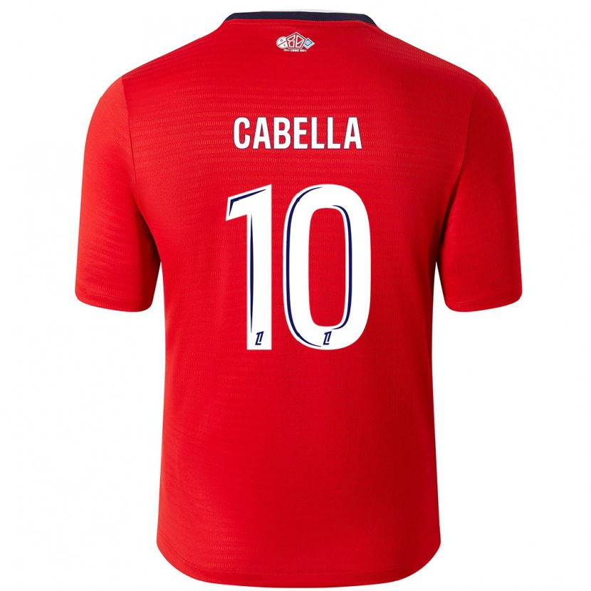 Danxen Męski Rémy Cabella #10 Czerwony Biały Domowa Koszulka 2024/25 Koszulki Klubowe