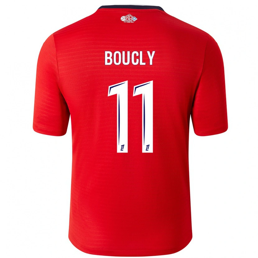 Danxen Męski Maïté Boucly #11 Czerwony Biały Domowa Koszulka 2024/25 Koszulki Klubowe
