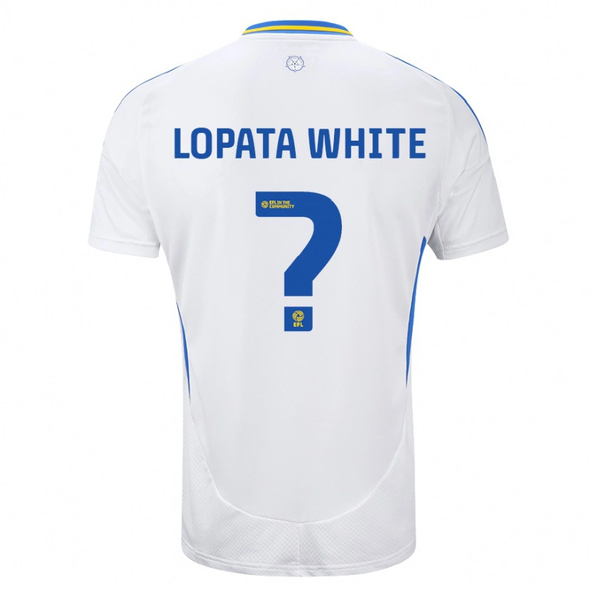 Danxen Męski Reuben Lopata-White #0 Biały Niebieski Domowa Koszulka 2024/25 Koszulki Klubowe